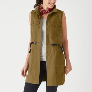 Duluth Women's Rootstock Gardening Tunic Vest Utility Gorpcore Gray Size Large